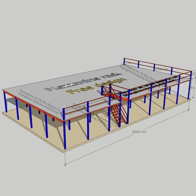 4.5T Mezzanine Floor Storage ODM Multi Tier Factory طابق الميزانين