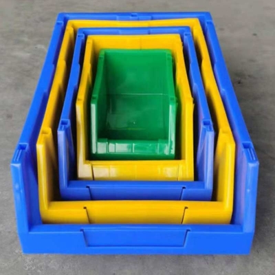صناديق بلاستيكية قابلة للتكديس 53 كجم DIY بها بنفسك أزرق أصفر أخضر