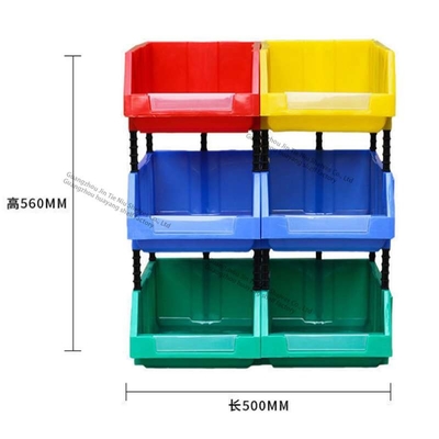 1.5 كجم حاويات تخزين بلاستيكية قابلة للتكديس شديدة التحمل 3.3 رطل